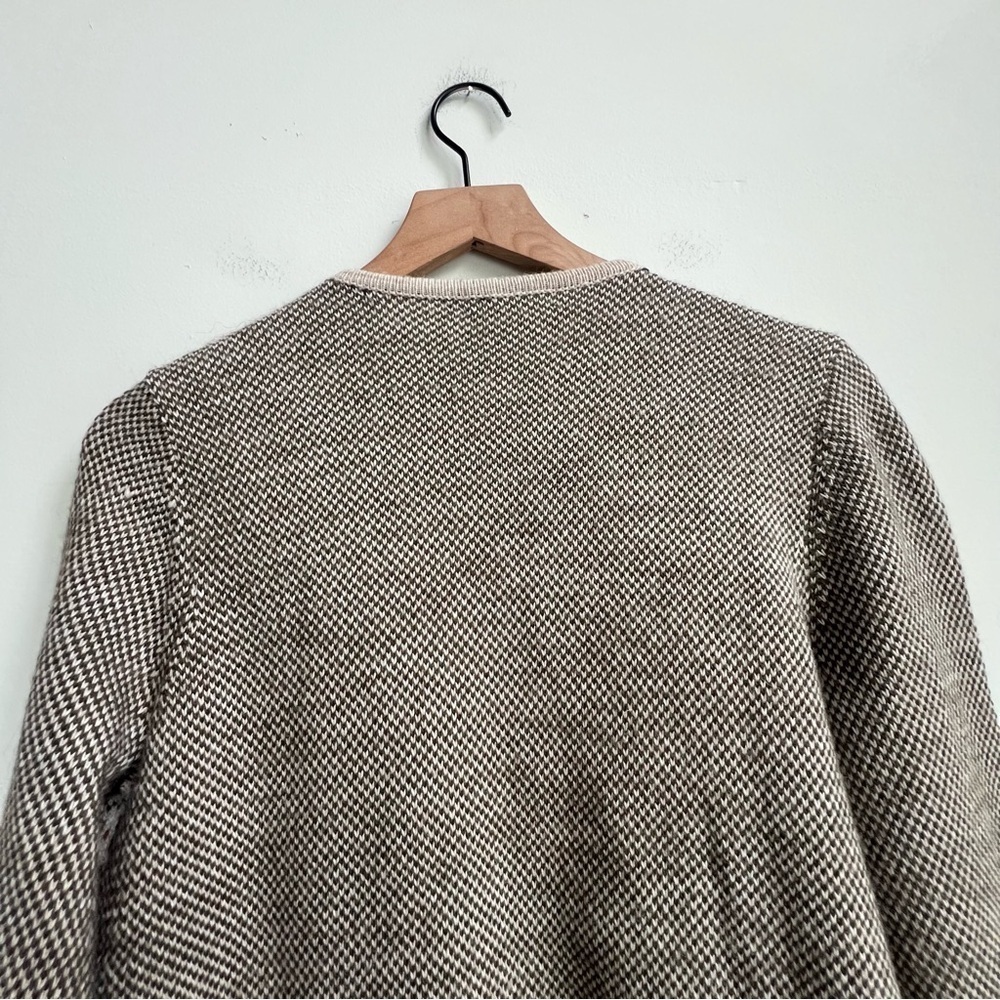 Garnet Hill fair Isle knit draped sweater open cardigan longline Wool Alpaca - Picture 7 of 11
